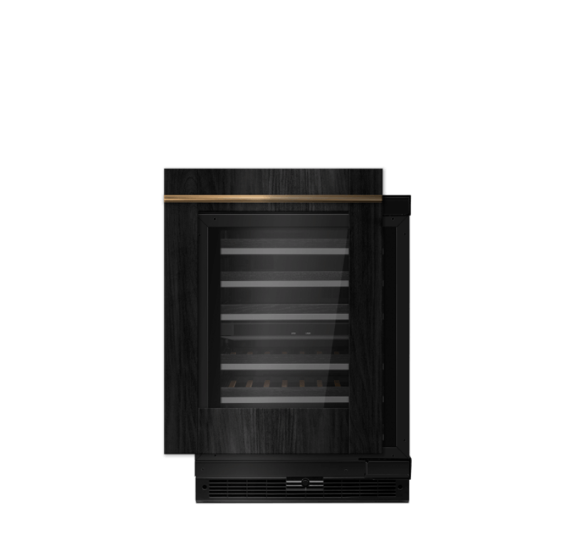 A JennAir® Panel-Ready Wine Cellar.